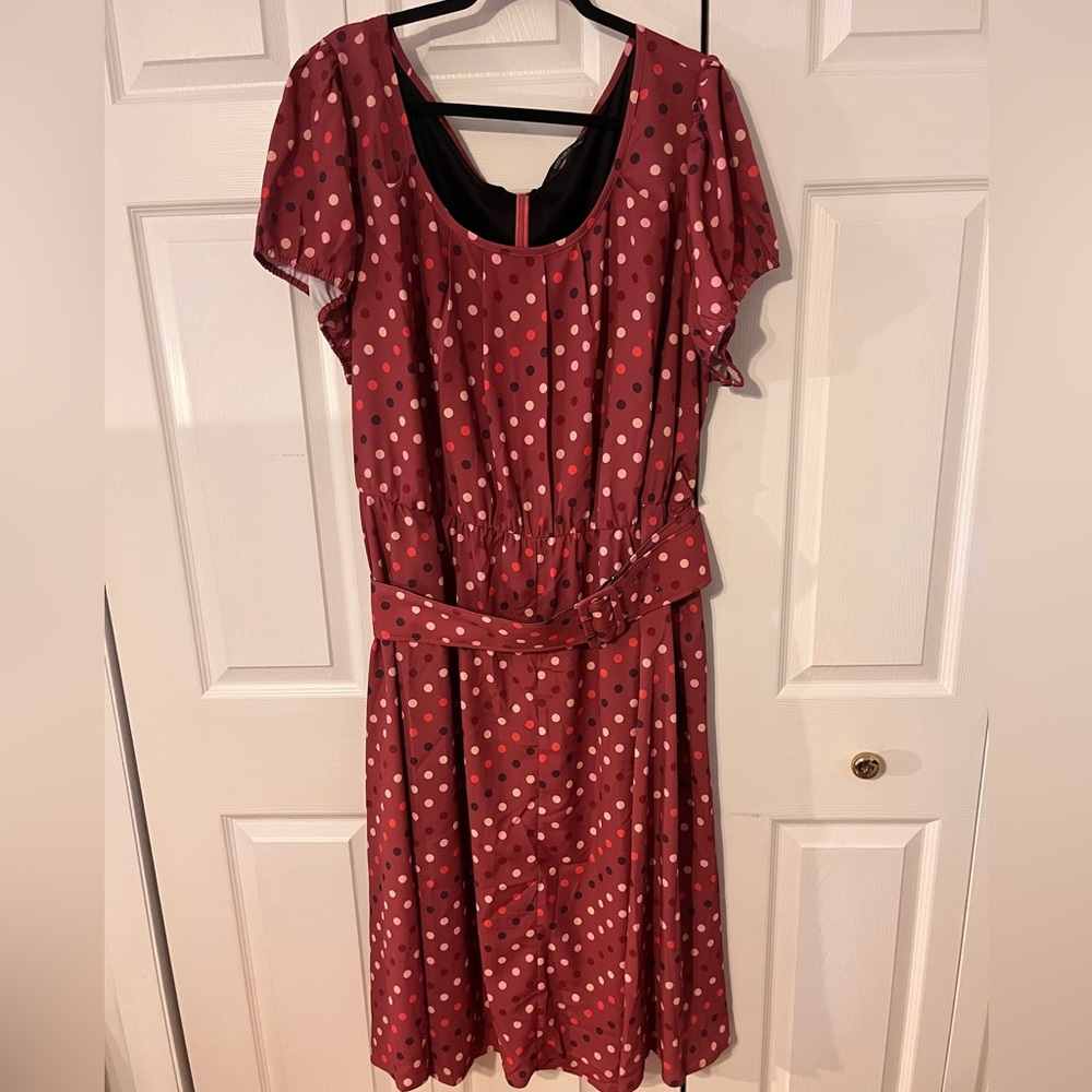 eShakti Polka dot print dress
